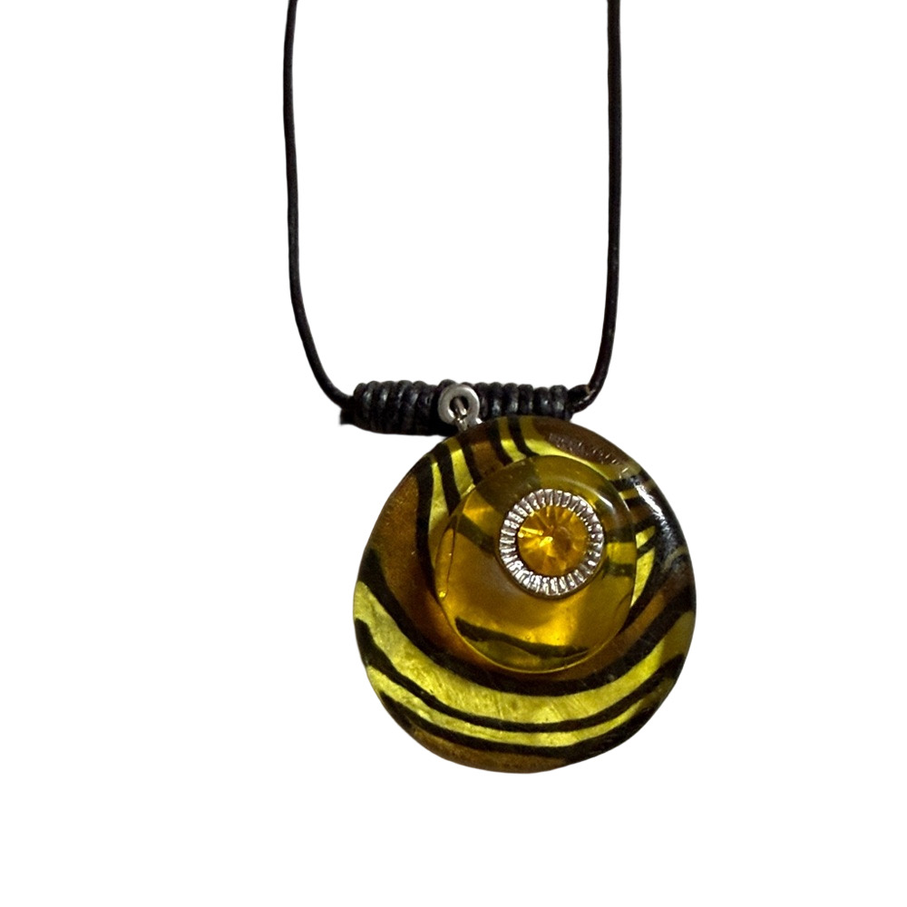Elegant Yellow Pendant Necklace